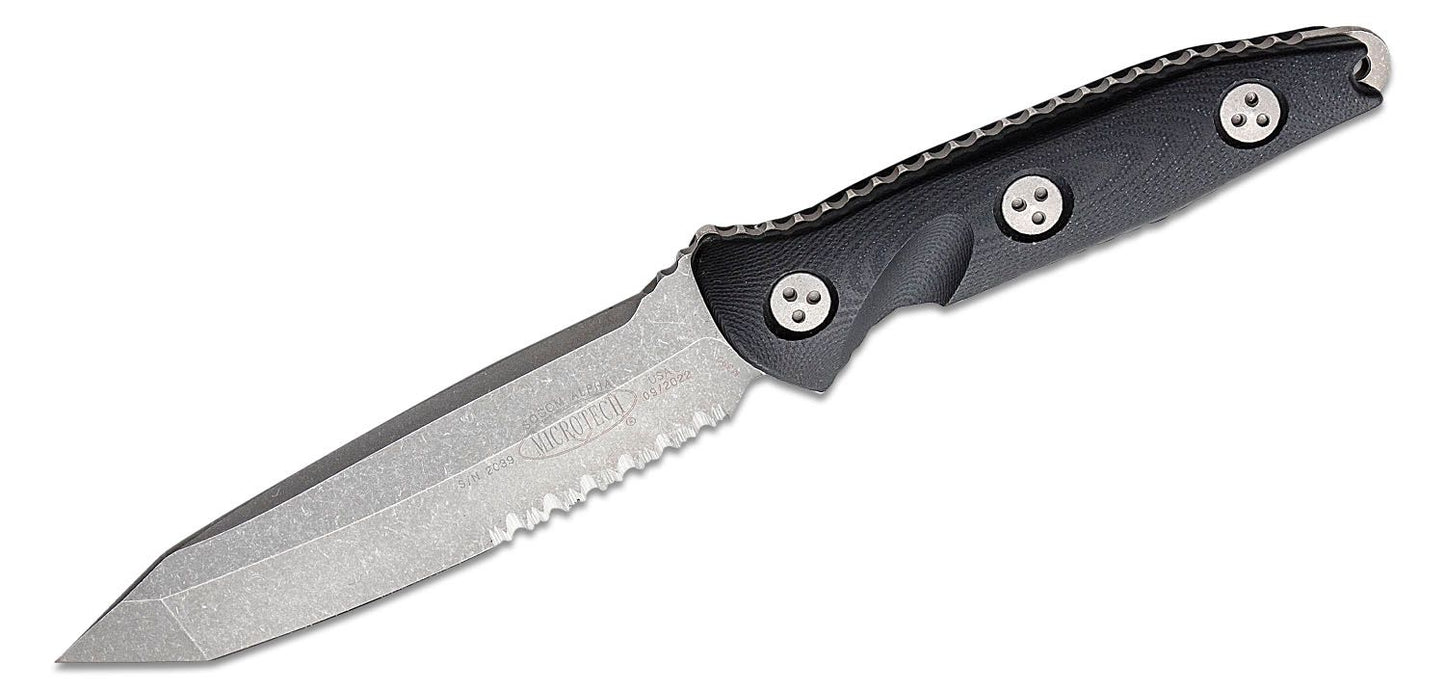 Microtech Socom Alpha Apocalyptic Partial Serrated Fixed Blade