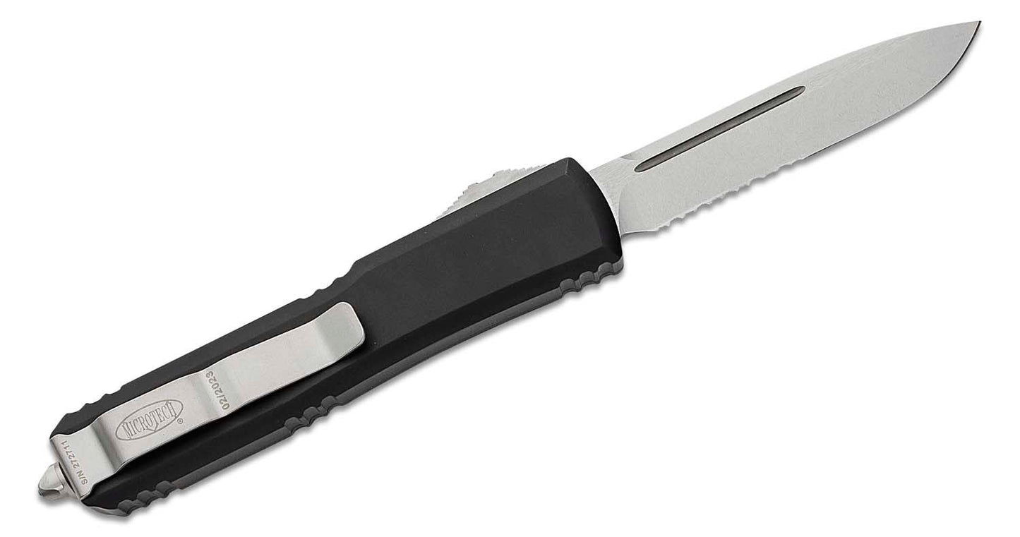 Microtech Ultratech S/E Apocalyptic Partial Serrated Out the Front Knife