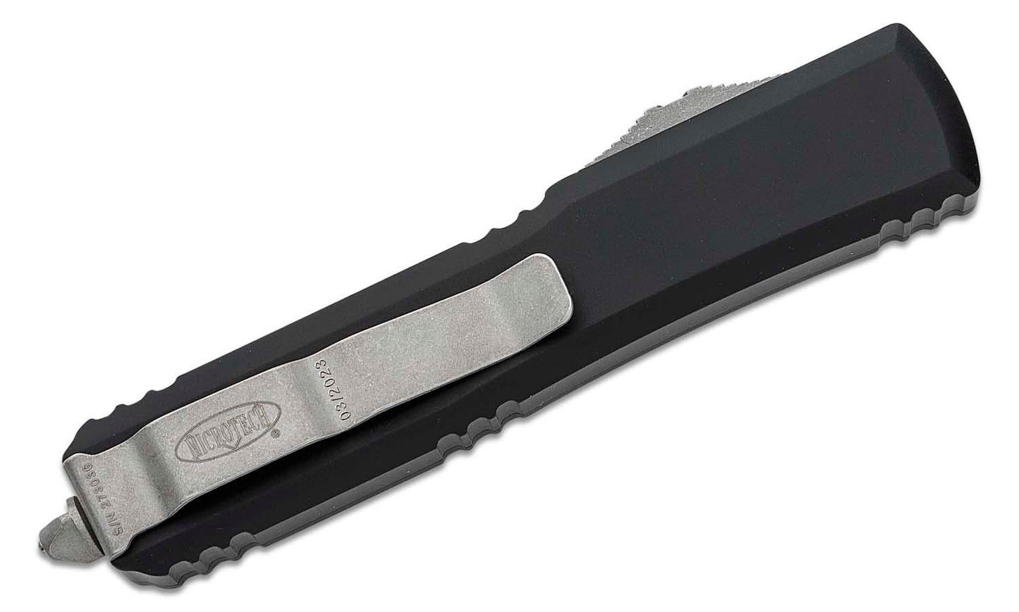 Microtech Ultratech D/E Apocalyptic Full Serrated Out the Front Knife