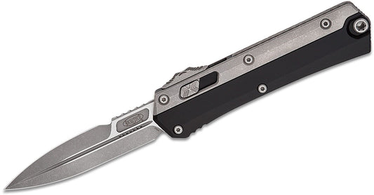 Microtech Glykon Bayonet Apocalyptic Nickel Boron Internals Out the Front Knife