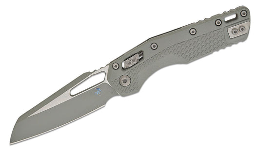 Microtech MSI S/E Tri-Grip Polymer Bull Shark Gray Cerakote Folding Knife