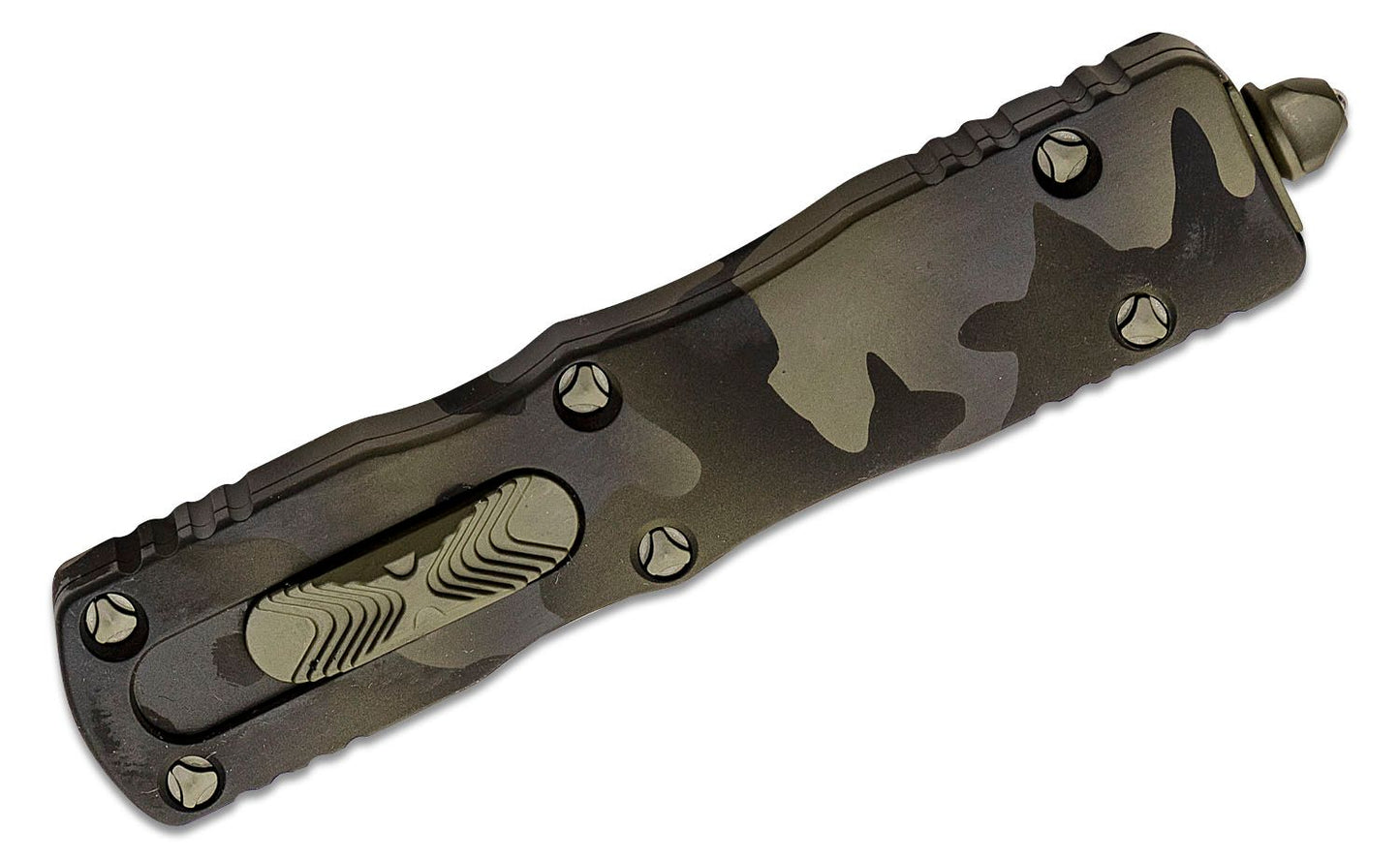 Microtech Dirac D/E Coyote Camo Full Serrated Out the Front Knife