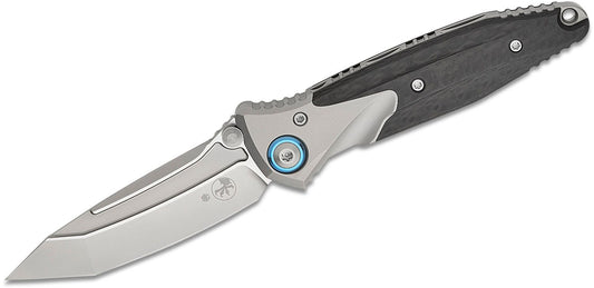 Microtech Socom Bravo Mini T/E Titanium Handle CF Scales Folding Knife