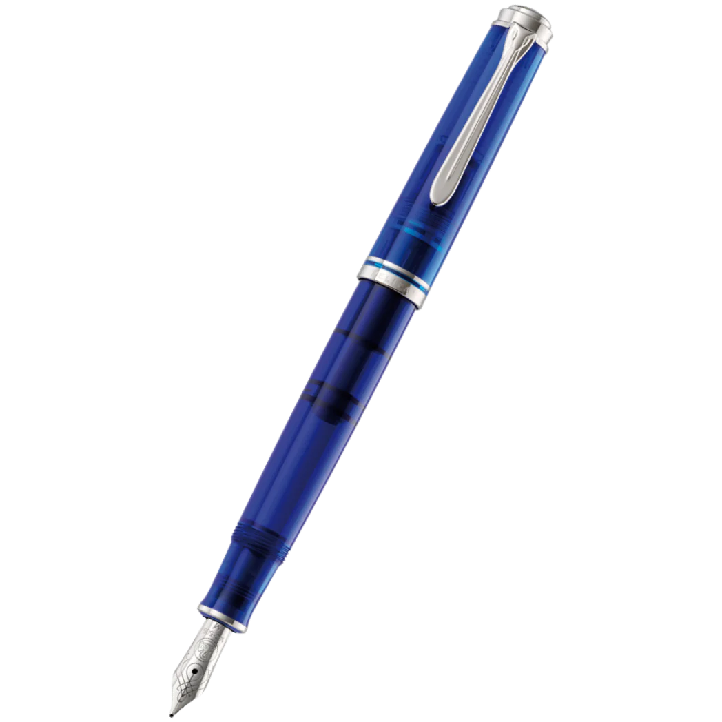 Pelikan M605 Souverän Marine Blue Fountain Pen Medium Nib