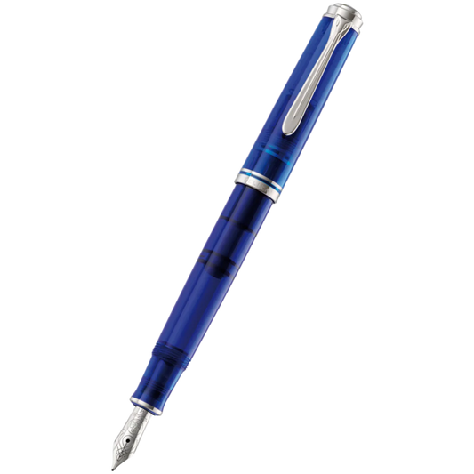 Pelikan M605 Souverän Marine Blue Fountain Pen Medium Nib