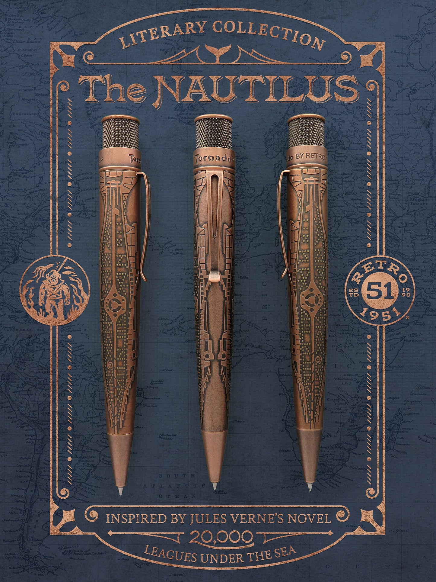 Retro 51 Tornado Big Shot Nautilus Rollerball Pen