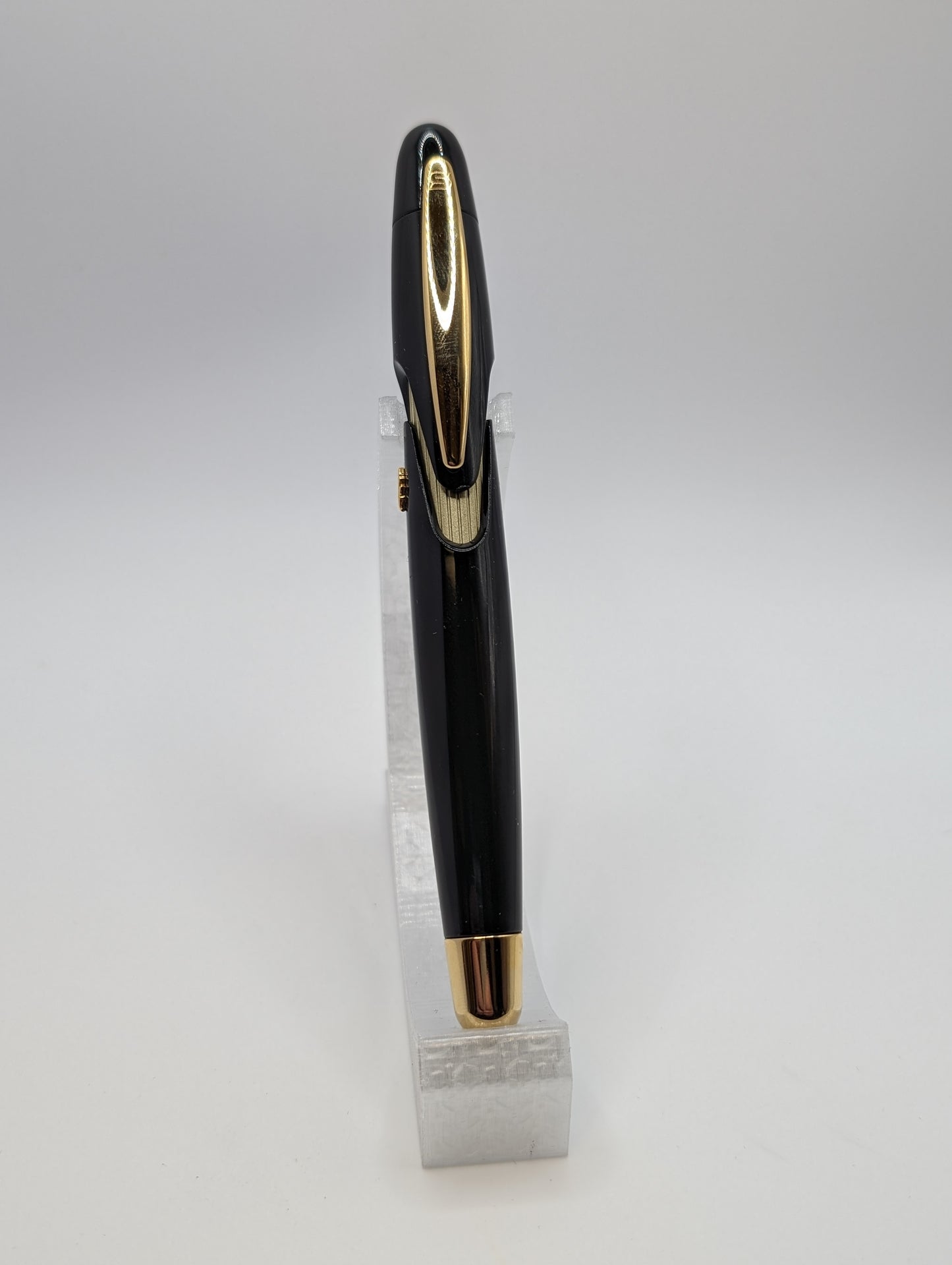 Stipula Speed Black w/ Gold Fountain Pen Stainless Steel Medium Nib