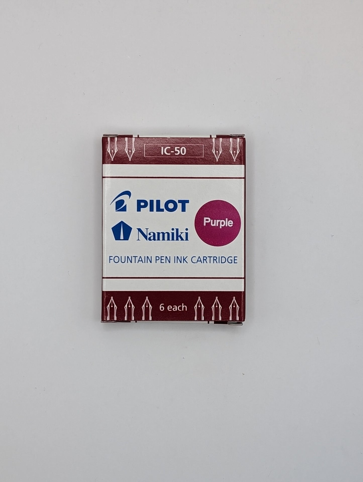 Pilot Namiki IC-50 Fountain Pen Ink Cartridge 6pk