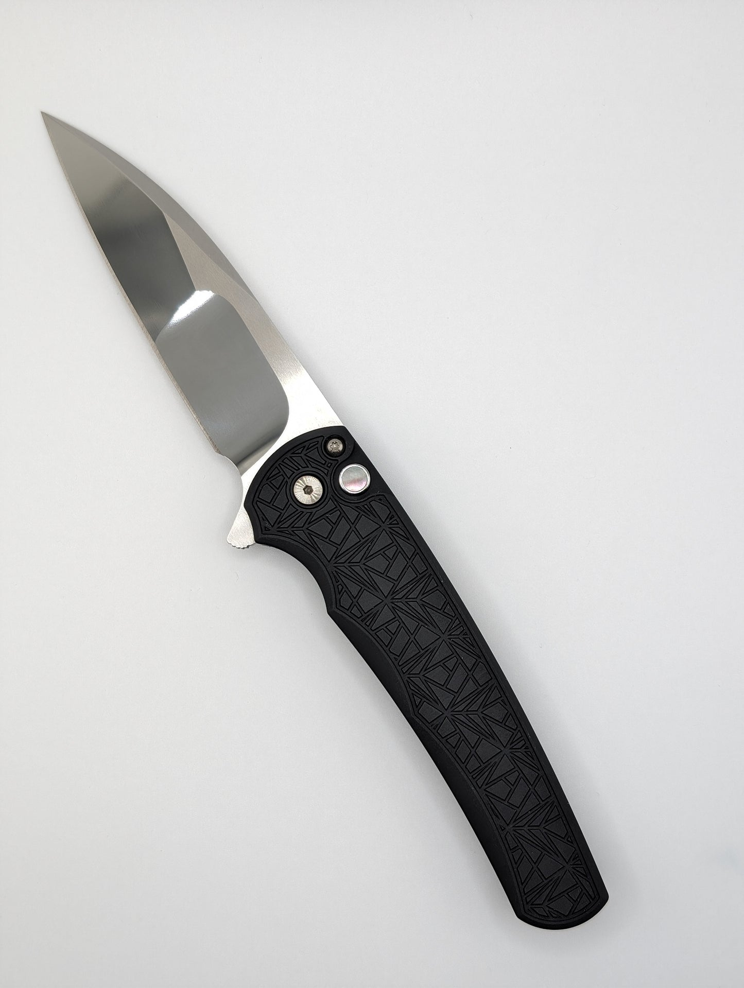 Protech Atlanta Blade Show 2024 Exclusive Malibu Custom Black "Nexus" Handle Irie Ground Wharncliffe Blade