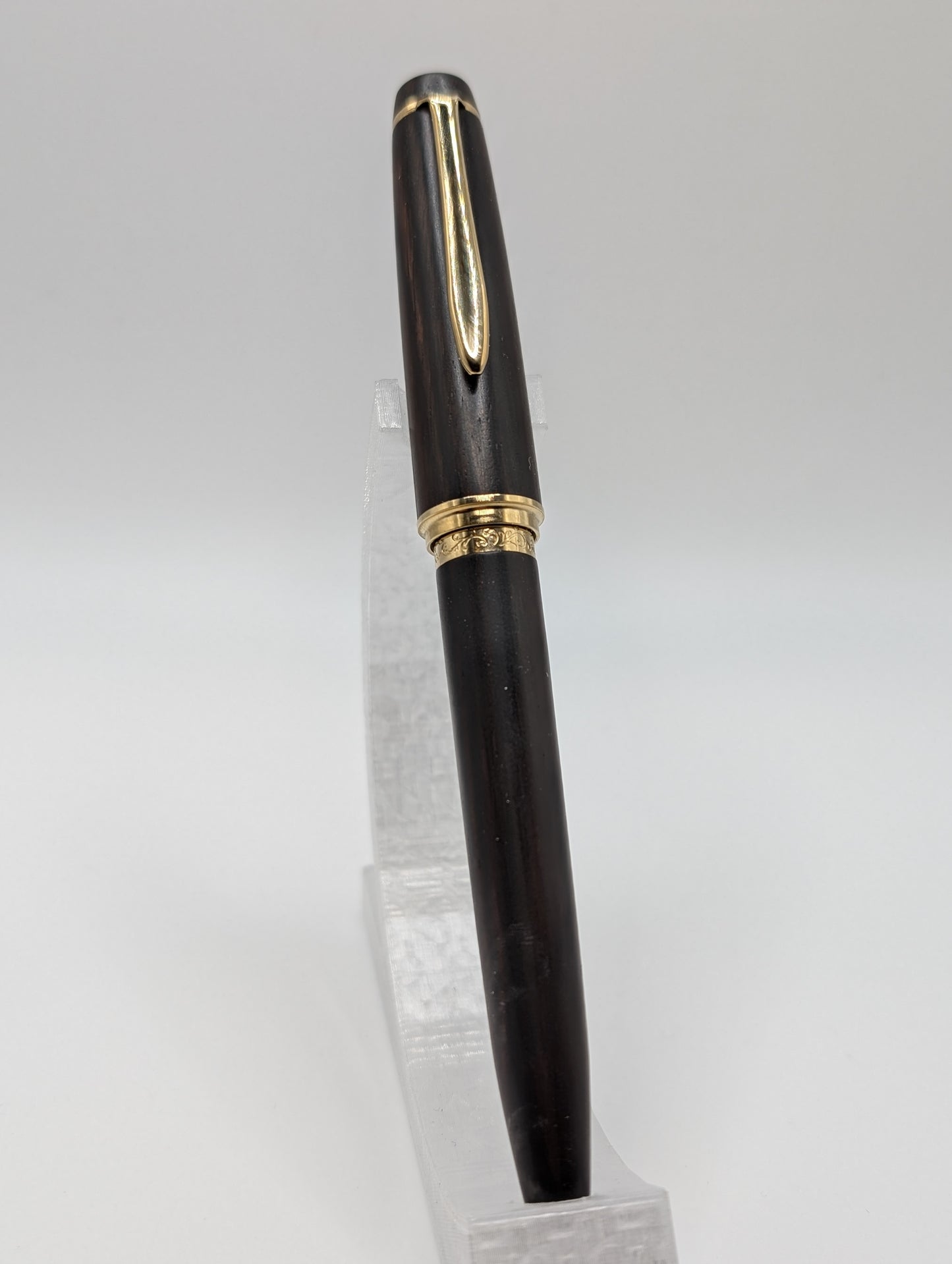 Sailor Zaimoku Iron Wood w/ Gold Trim Fountain Pen 14k Gold Fine Nib