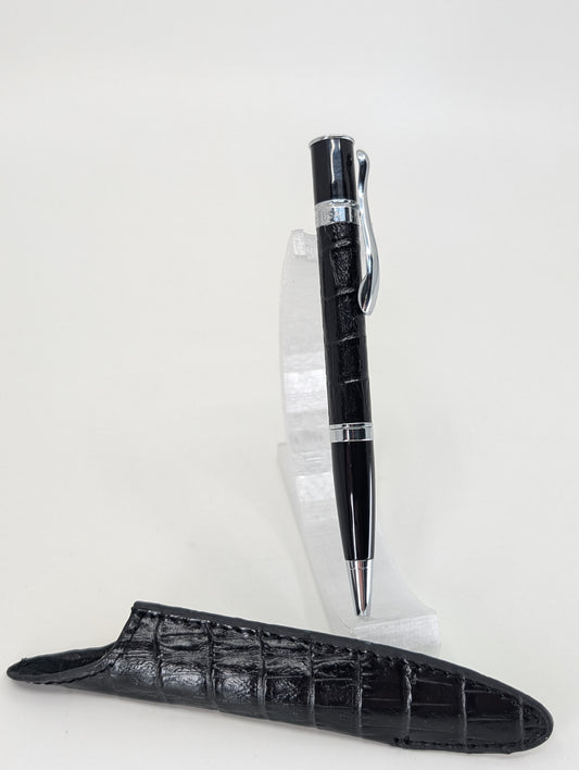 Monteverde Mini Leather Jewelria Black Ballpoint Pen