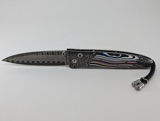 William Henry B30 Octane "Fordite" Button Lock Folding Knife 33 of 100