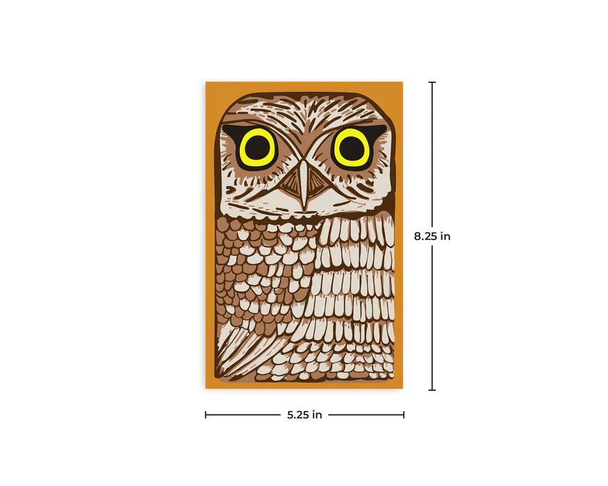RETRO 51 DENIK OWL RESCUE -  CLASSIC NOTEBOOK with DOT GRID PAGES