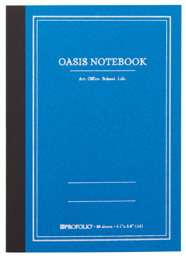 Oasis Notebook A6 4.1"x5.8" 80 sheets