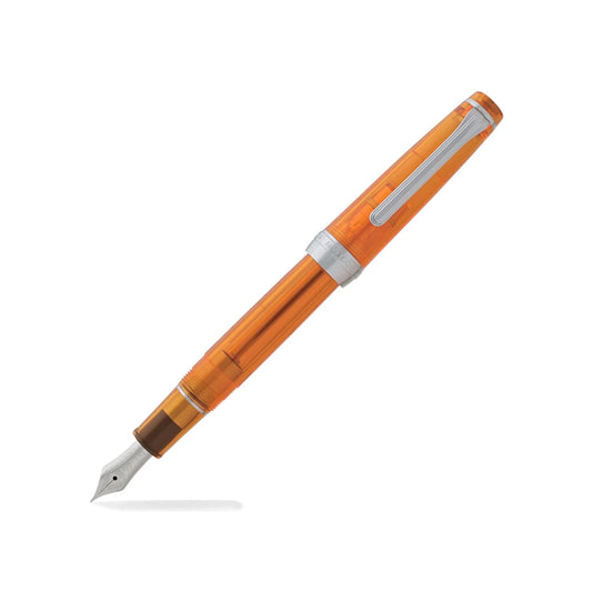 Sailor Professional Gear Slim Transparent Orange Fountain Pen 21k Gold Broad Nib