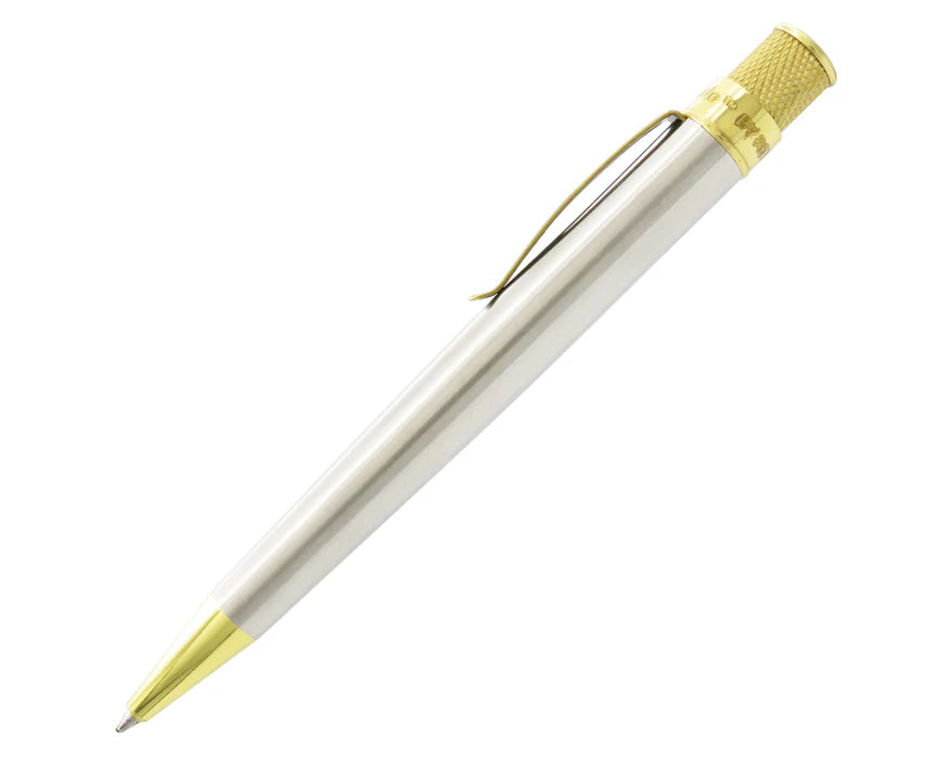 Retro 51 Tornado Classic Lacquer Stainless / Brass Rollerball Pen