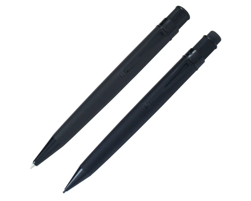 Retro 51 Tornado Stealth Black Rollerball & Mechanical Pencil 1.15mm Gift Set