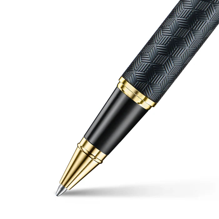 Sheaffer 300 Engraved Matte Black with PVD Gold Trims Rollerball Pen