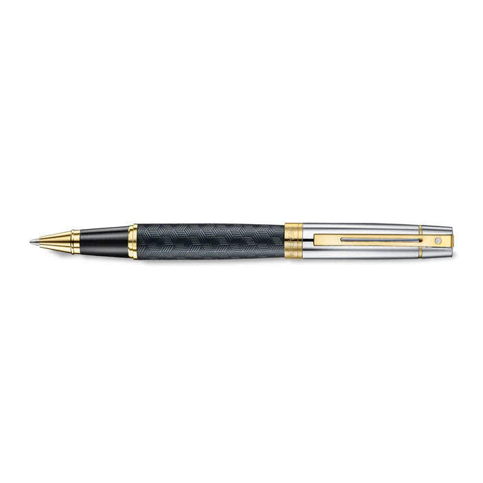 Sheaffer 300 Engraved Matte Black with PVD Gold Trims Rollerball Pen