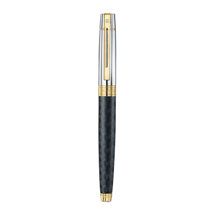 Sheaffer 300 Engraved Matte Black with PVD Gold Trims Rollerball Pen