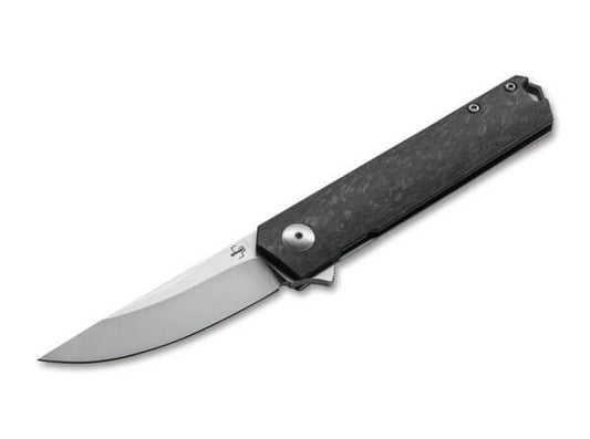 Boker Plus Kwaiken Compact Flipper Marble Carbon Framelock Folding Knife