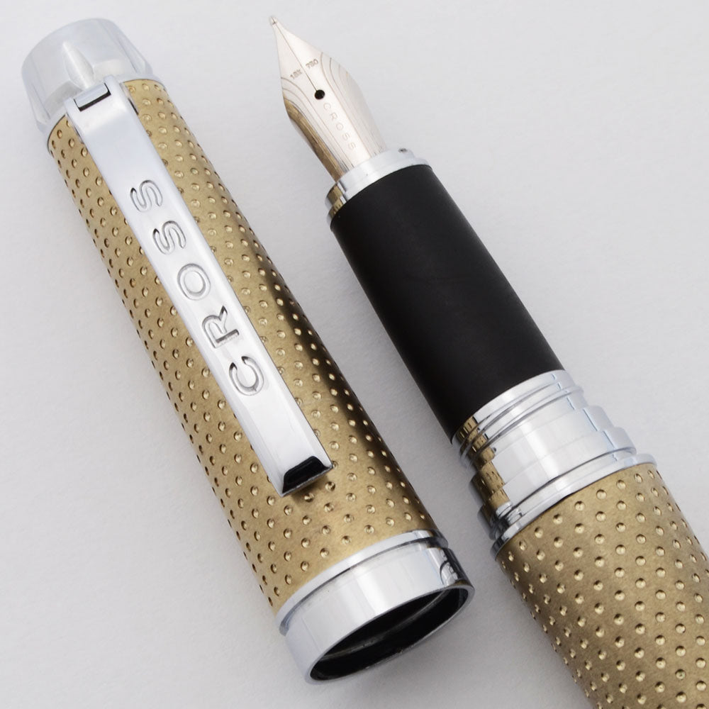 AT Cross C-Series Champagne Fountain Pen 18k Gold Nib