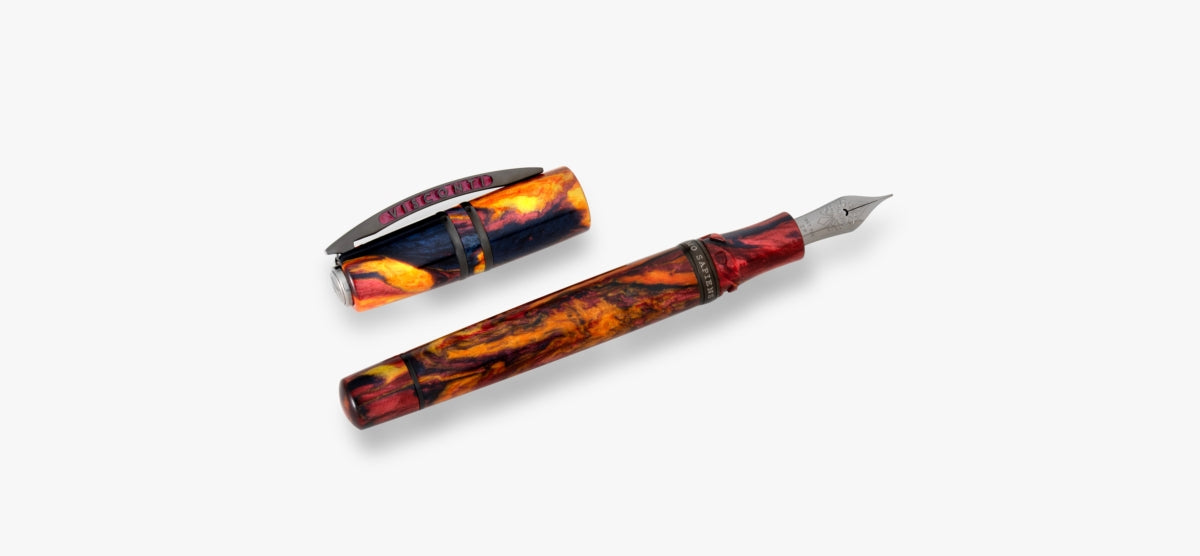 Visconti Homo Sapiens Earth Origins "Fire" Fountain Pen 18k Gold Fine Nib