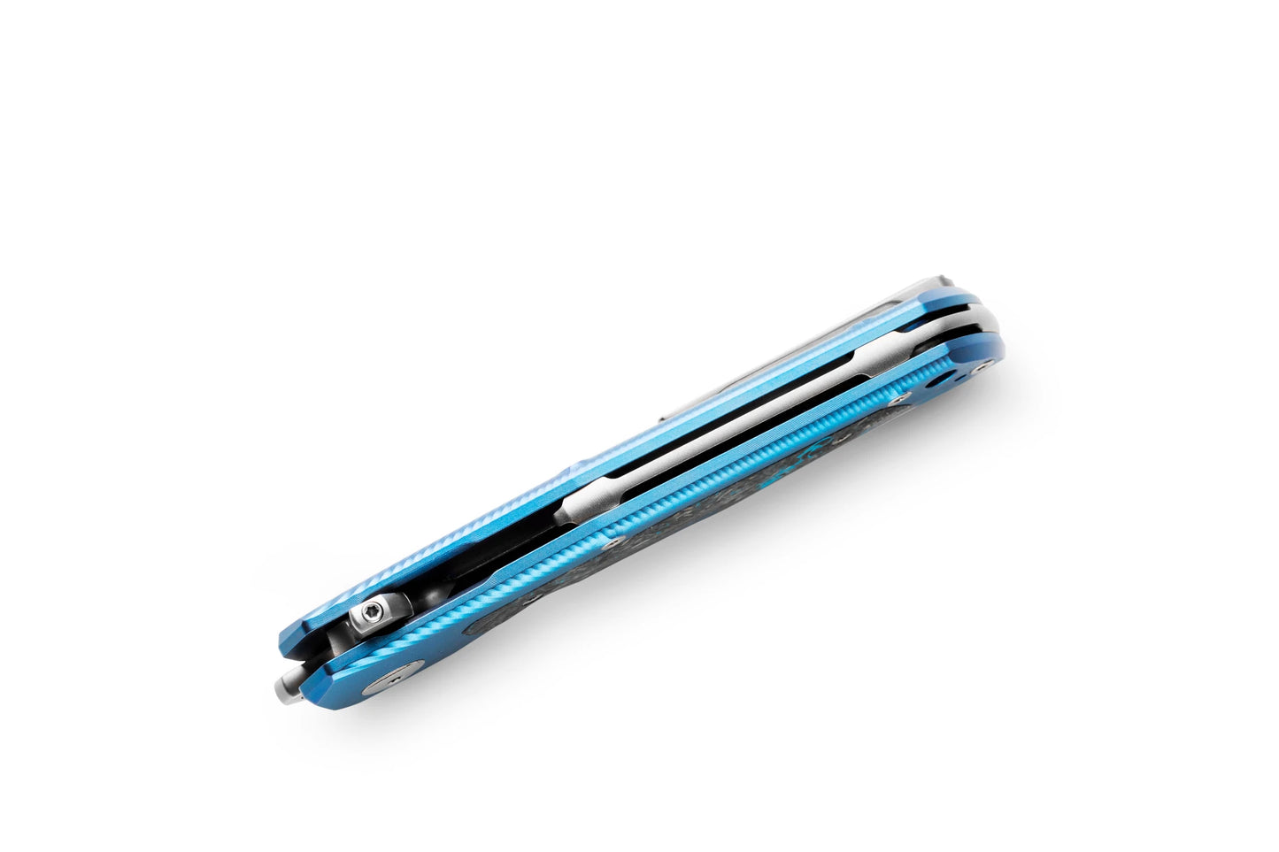 Lionsteel Q4 Blue Titanium Framelock Folding Knife