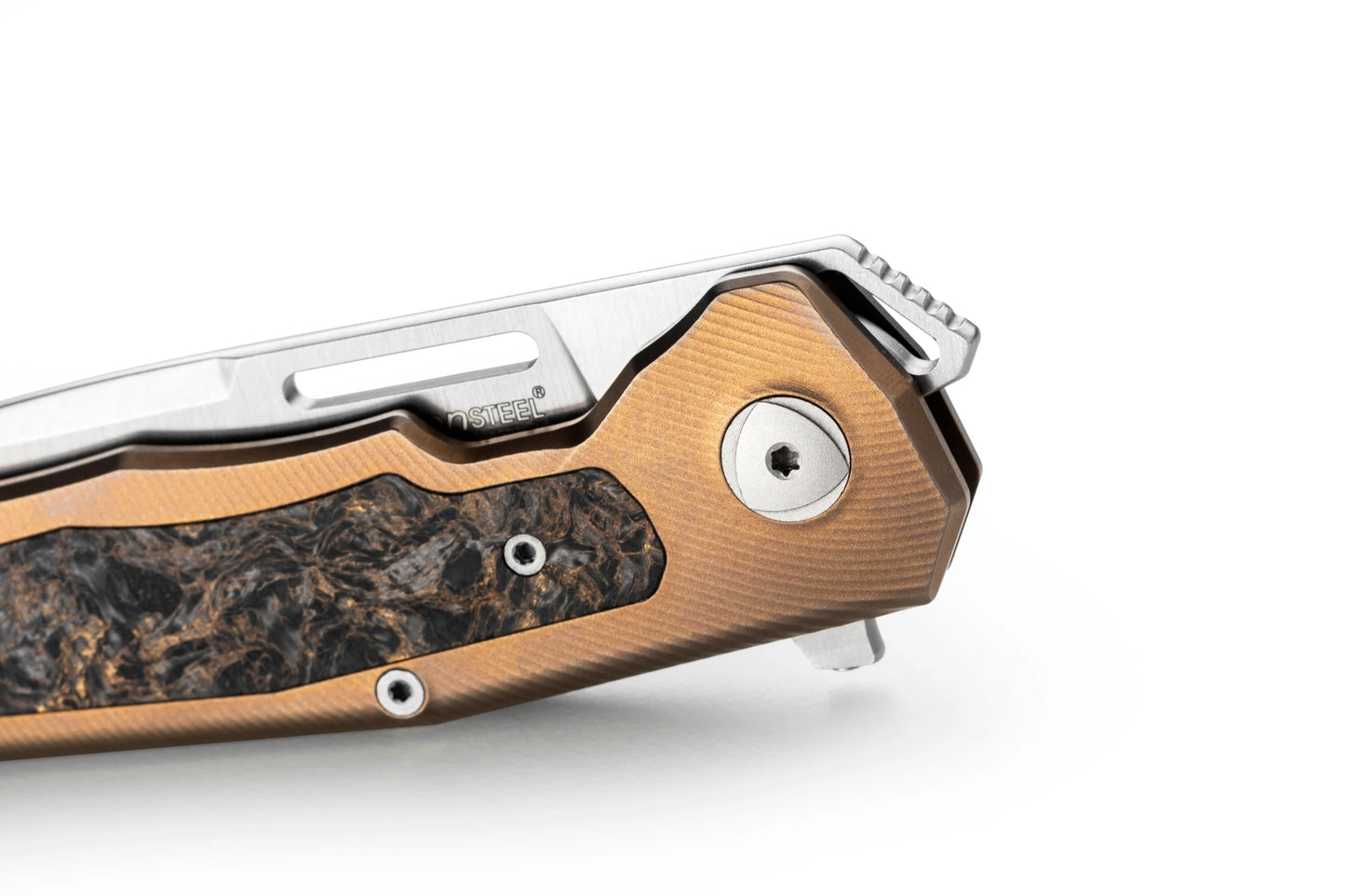 Lionsteel Q4 Bronze Titanium Framelock Folding Knife