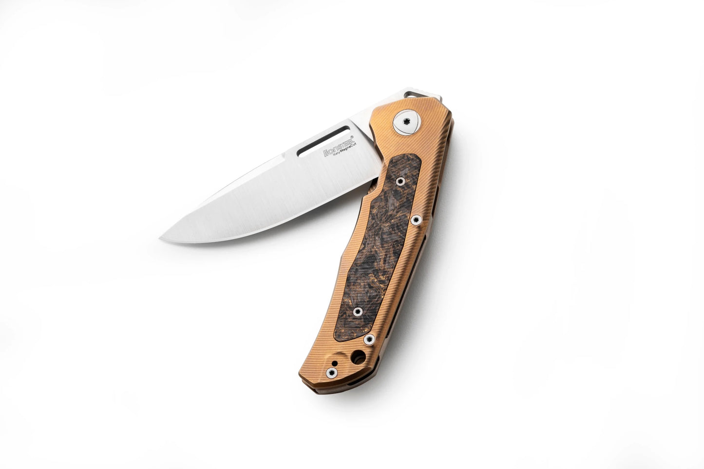 Lionsteel Q4 Bronze Titanium Framelock Folding Knife