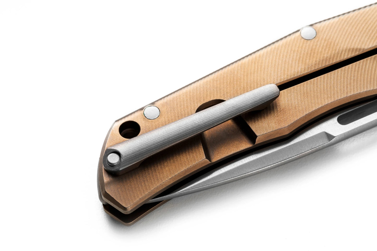 Lionsteel Q4 Bronze Titanium Framelock Folding Knife