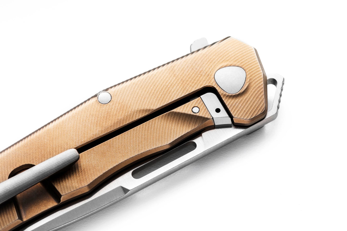 Lionsteel Q4 Bronze Titanium Framelock Folding Knife