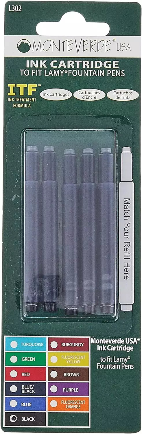 Monteverde Ink Cartridge to Fit Lamy Fountain Pens