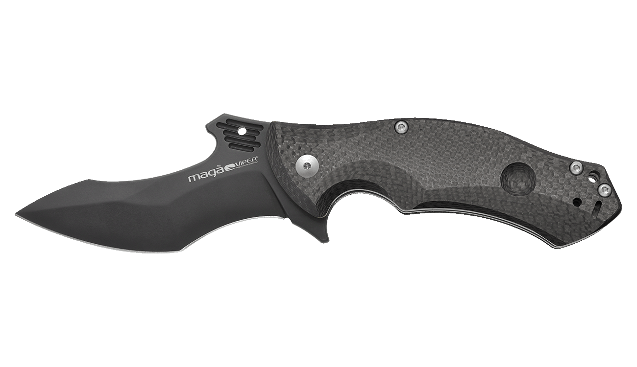 Viper Maga Carbon Fiber Black Blade Folding Knife