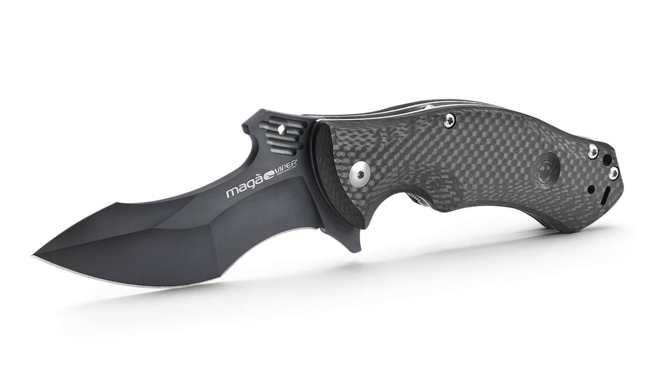 Viper Maga Carbon Fiber Black Blade Folding Knife