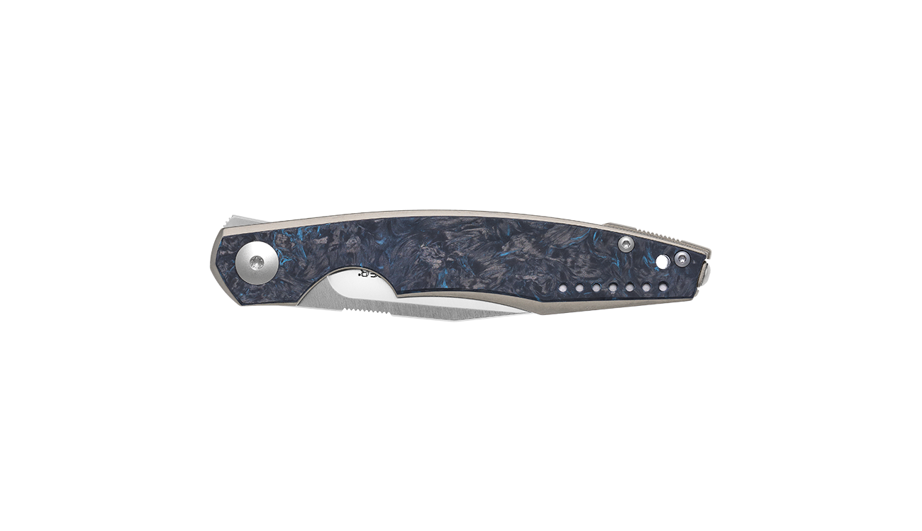 Viper Belone Titanium with Fat Carbon Fiber/Blue Inlay