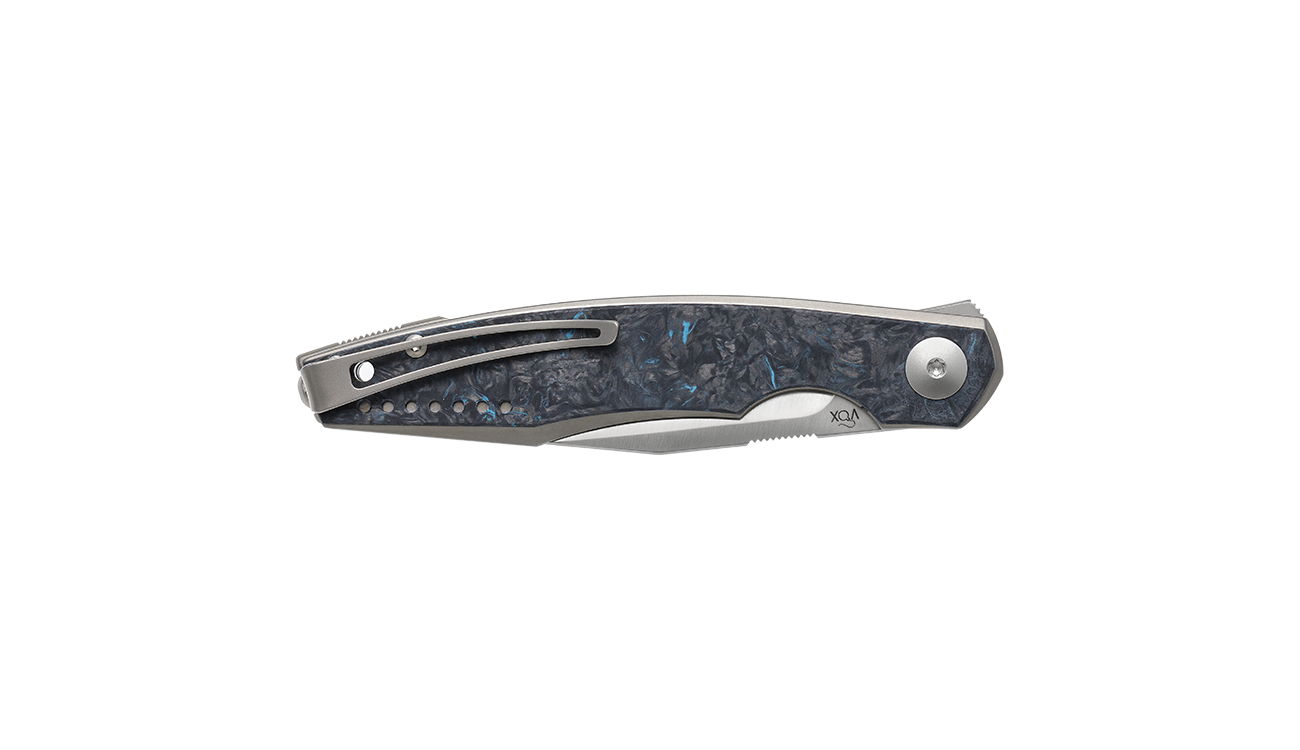 Viper Belone Titanium with Fat Carbon Fiber/Blue Inlay